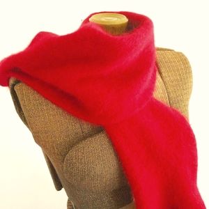 Felted Angora Collar Scarf